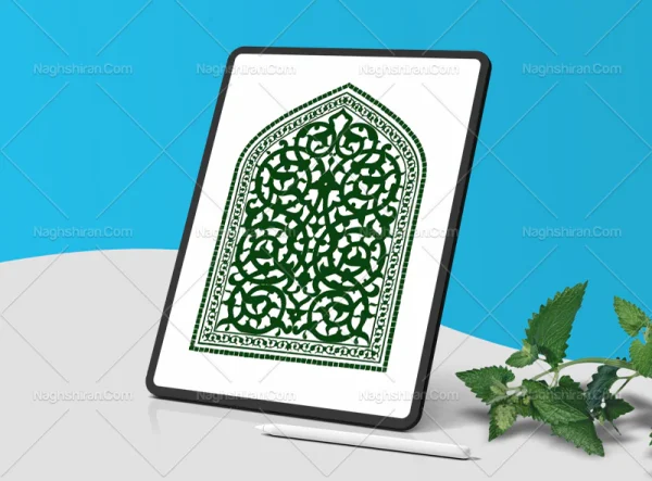 نقوش اسلیمی طرح محراب