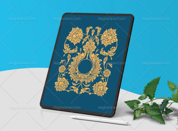 نقوش گل شاه عباسی و پنبه ای
