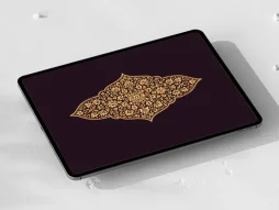 نقوش ختایی تذهیب طرح ترنج