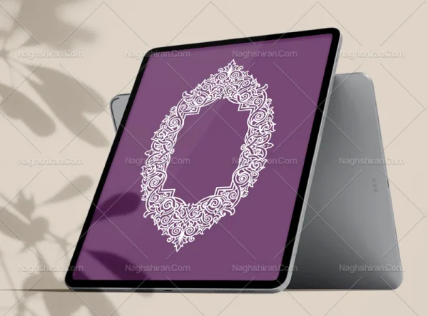 نقوش اسلیمی تو خالی طرح حاشیه