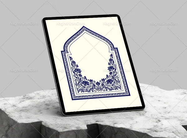 نقوش گل و المان سنتی طرح محراب