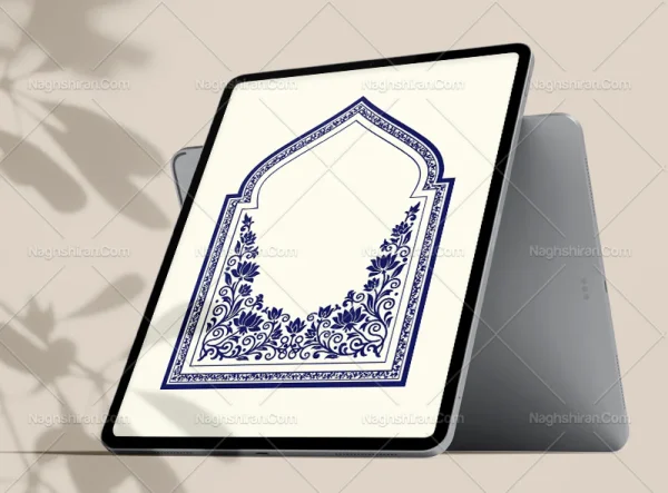 نقوش گل و المان سنتی طرح محراب