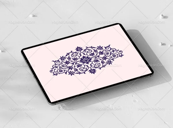 گل و برگ سنتی طرح ترنج