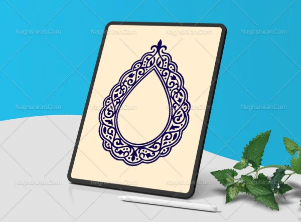 المان نقوش سنتی حاشیه قطره