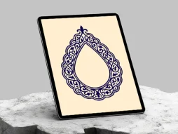 المان نقوش سنتی حاشیه قطره