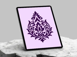 نقوش بنفش سنتی