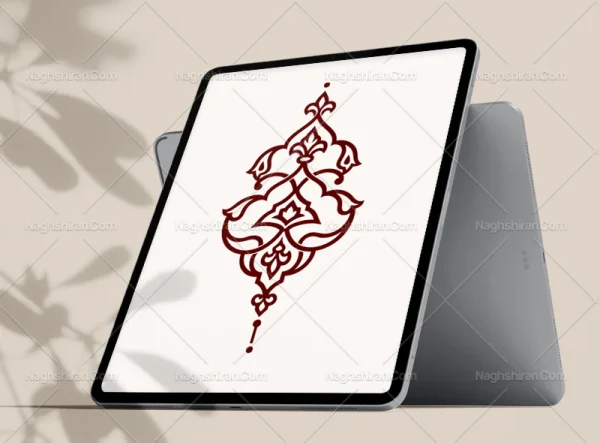 نقوش اسلیمی طرح نشان تو خالی