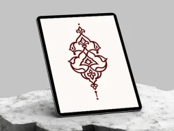 نقوش اسلیمی طرح نشان تو خالی