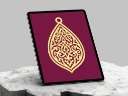 نقش و نگار سنتی طرح نشان ساده