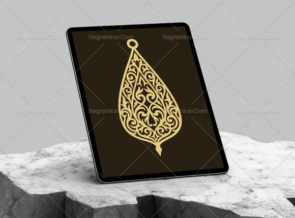 المان سنتی طرح نشان رنگی
