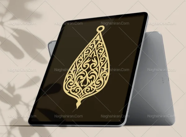 المان سنتی طرح نشان رنگی