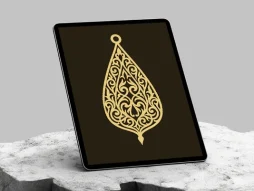 المان سنتی طرح نشان رنگی