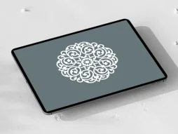 نقوش اسلیمی سفید طرح نشان