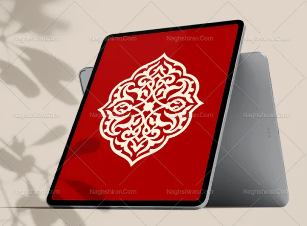 نقوش اسلیمی طرح ترنج ساده