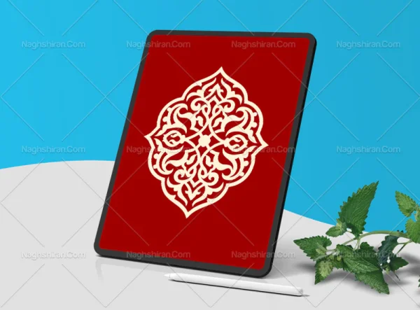 نقوش اسلیمی طرح ترنج ساده