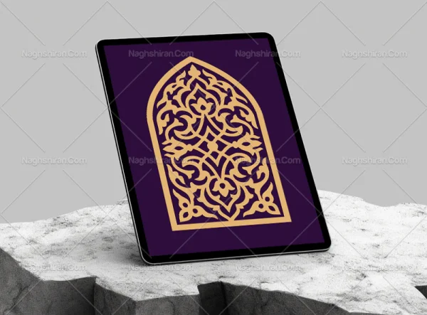 نقوش سنتی تو پر طرح محراب
