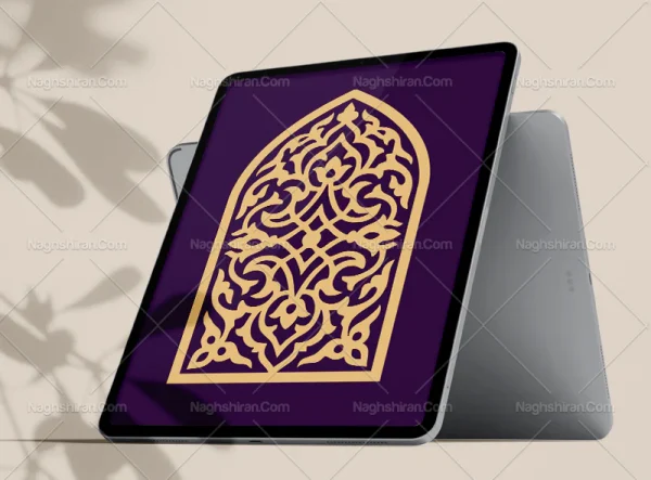 نقوش سنتی تو پر طرح محراب