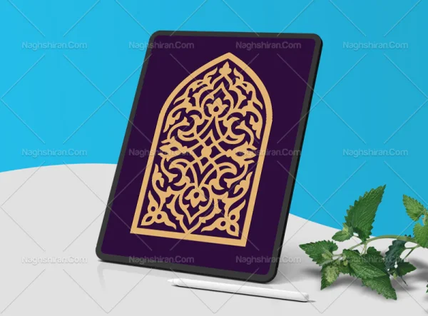 نقوش سنتی تو پر طرح محراب