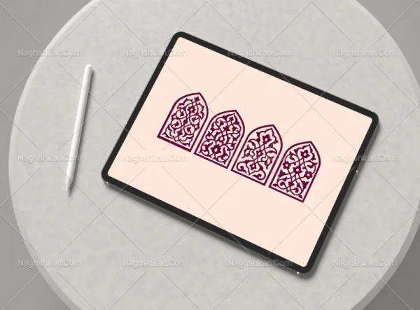 نقوش ساده محراب 4 عددی