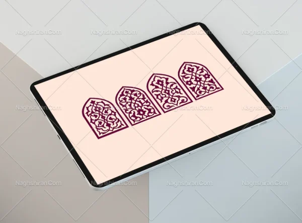نقوش ساده محراب 4 عددی