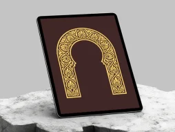 نقش و نگار سنتی طرح محراب رنگی