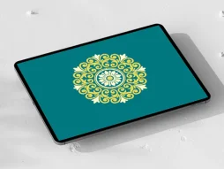 نقوش سبز و سفید نشان سنتی