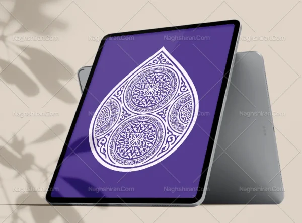نقوش دایره های سنتی طرح نشان رایگان