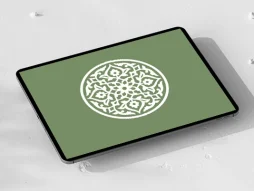 نقوش سفید سنتی طرح نشان دایره ای