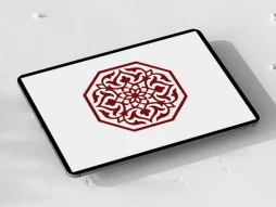 نقوش اسلیمی ساده طرح نشان چند ضلعی