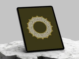 نقوش ختایی اسلیمی طرح حاشیه شمسه رنگی