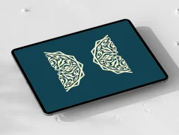 نشان نیم دایره گل های ختایی