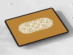 قلمدان سفید طرح نقوش سنتی