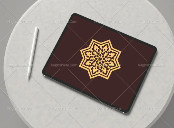 المان و نقوش تذهیب طرح نشان