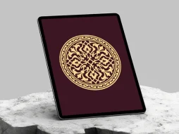 نقوش و المان ختایی اسلیمی طرح نشان دایره