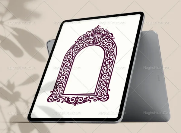 نقوش و المان سنتی طرح در پنجره