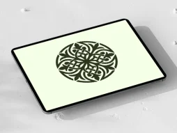 نقوش دایره ای طرح نشان سنتی