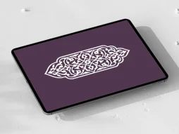 نقوش سفید سنتی طرح قلمدان