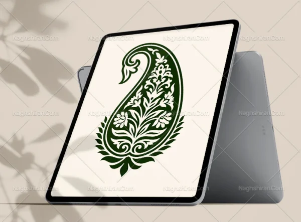 نقوش سنتی طرح نشن بته جقه