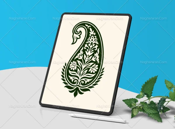 نقوش سنتی طرح نشن بته جقه
