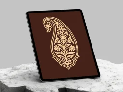 نقوش گل و برگ سنتی طرح بته جقه