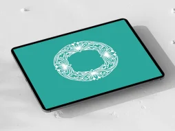 نقوش گل و المان سنتی طرح حاشیه سفید