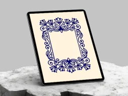 المان نقوش ساده سنتی طرح حاشیه