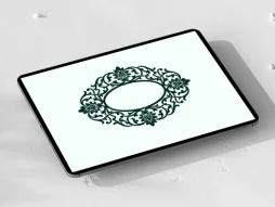 المان و نقوش سنتی طرح حاشیه بیضی