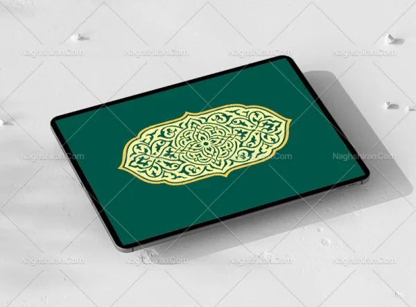 المان و نقوش سنتی طرح ترنج رنگی