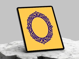 المان و نقوش نشان بیضی طرح سنتی