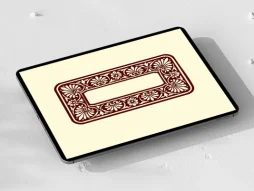 گل و برگ حاشیه طرح سنتی