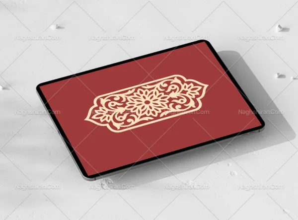المان قلمدان رنگی نقوش سنتی