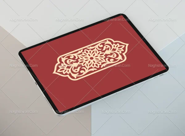 المان قلمدان رنگی نقوش سنتی