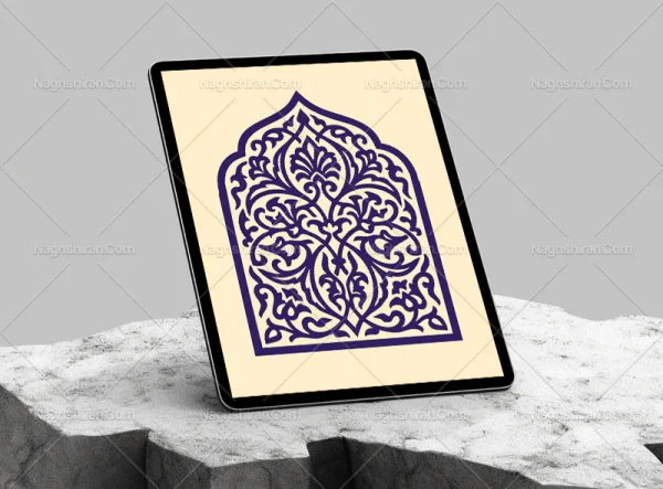 طرح محراب نقوش رنگی سنتی