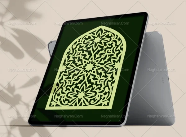 وکتور المان و نقوش سنتی طرح محراب